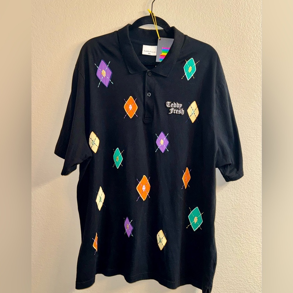 Teddy Fresh 3XL men’s collared shirt